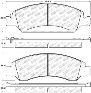 GMC Sierra 1500 Brake Pads - Front/Rear - Stoptech - Street Select - `07-`18