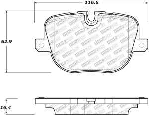 Land Rover Range Rover Brake Pads - Rear - Stoptech - Street Select + Hardware - `10-`12