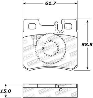 Mercedes-Benz C230 Brake Pads - Stoptech - Street - `99-`00 Mercedes-Benz C230 Brake Pads - Stoptech - Street - `99-`00