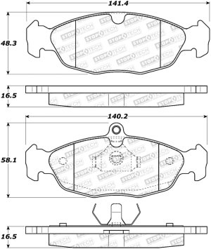 Chevrolet Chevy Brake Pads - Stoptech - Street - `94-`10 Chevrolet Chevy Brake Pads - Stoptech - Street - `94-`10