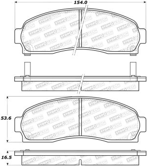 Pontiac Torrent Brake Pads - Stoptech - Street - 2006