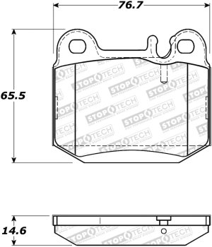 Mercedes-Benz ML430 Brake Pads - Stoptech - Street - `00-`01 Mercedes-Benz ML430 Brake Pads - Stoptech - Street - `00-`01