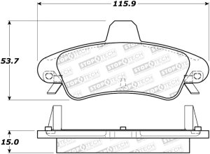 Ford Contour Brake Pads - Stoptech - Street - `95-`00 Ford Contour Brake Pads - Stoptech - Street - `95-`00