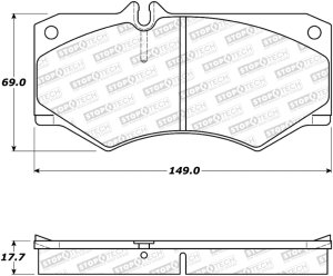 Mercedes-Benz G500 Brake Pads - Stoptech - Street - `02-`08 Mercedes-Benz G500 Brake Pads - Stoptech - Street - `02-`08