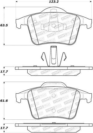 Volvo XC90 Brake Pads - Stoptech - Street - `03-`14 Volvo XC90 Brake Pads - Stoptech - Street - `03-`14