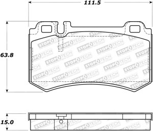Mercedes-Benz S55 AMG Brake Pads - Stoptech - Street - `03-`06 Mercedes-Benz S55 AMG Brake Pads - Stoptech - Street - `03-`06