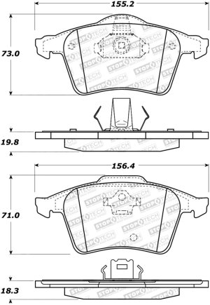 Volvo XC90 Brake Pads - Stoptech - Street - `03-`14 Volvo XC90 Brake Pads - Stoptech - Street - `03-`14