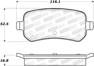 Ford Freestar Brake Pads - Stoptech - Street - `04-`07 Ford Freestar Brake Pads - Stoptech - Street - `04-`07