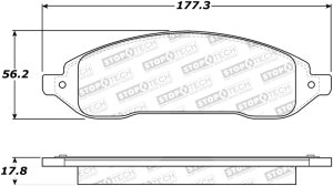 Ford Freestar Brake Pads - Stoptech - Street with Shims and Hardware - `04-`07 Ford Freestar Brake Pads - Stoptech - Street with Shims and Hardware - `04-`07
