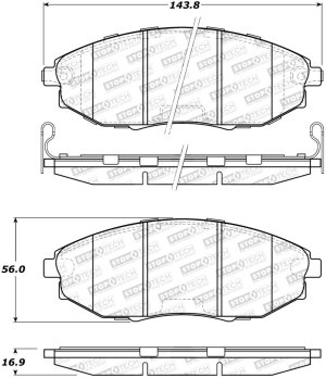Chevrolet Epica Brake Pads - Stoptech - Street - `04-`09 Chevrolet Epica Brake Pads - Stoptech - Street - `04-`09