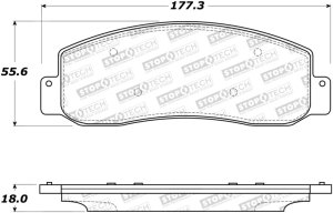 Ford F-250 Super Duty Brake Pads - Stoptech - Street - `05-`11 Ford F-250 Super Duty Brake Pads - Stoptech - Street - `05-`11