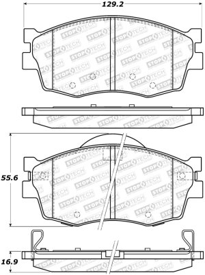 Dodge Attitude Brake Pads - Stoptech - Street - `06-`12 Dodge Attitude Brake Pads - Stoptech - Street - `06-`12