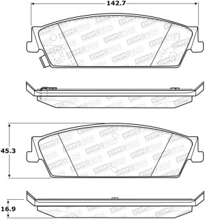 Chevrolet Avalanche Brake Pads - Stoptech - Street - `07-`13