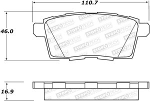 Mazda CX-9 Brake Pads - Stoptech - Street Brake Pads with Shims and Hardware - `07-`15
