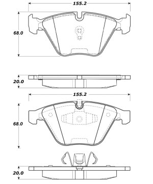 BMW 3 Series Brake Pads - Stoptech - Street Touring - `06-`11
