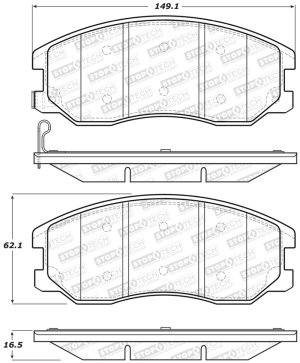 Chevrolet Captiva Sport Brake Pads - Stoptech - Street - `08-`15 Chevrolet Captiva Sport Brake Pads - Stoptech - Street - `08-`15