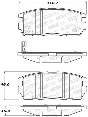 Chevrolet Captiva Sport Brake Pads - Stoptech - ST Street - `08-`15