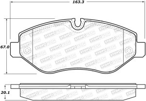 Mercedes-Benz Metris Brake Pads - Front - Stoptech - Street - `16-`18 Mercedes-Benz Metris Brake Pads - Front - Stoptech - Street - `16-`18