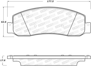 Ford F-250 Super Duty Brake Pads - Rear - Stoptech - Street - `10-`13 Ford F-250 Super Duty Brake Pads - Rear - Stoptech - Street - `10-`13