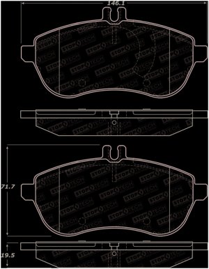Mercedes-Benz CLA250 Brake Pads - Front - Stoptech - Street Performance - 2013