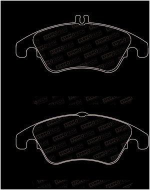 Mercedes-Benz C280 Brake Pads - Front - Stoptech - Street Performance - `08-`10 Mercedes-Benz C280 Brake Pads - Front - Stoptech - Street Performance - `08-`10