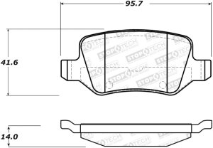 Mercedes-Benz B200 Brake Pads - Front - Stoptech - Street - `06-`11