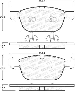 Volvo XC90 Brake Pads - Rear - Stoptech - Street - `03-`14 Volvo XC90 Brake Pads - Rear - Stoptech - Street - `03-`14