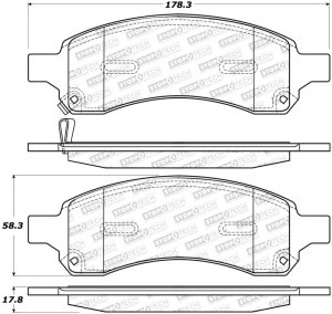 Ford F-350 Super Duty Brake Pads - Rear - Stoptech - Street Brake Pads - `12-`20 Ford F-350 Super Duty Brake Pads - Rear - Stoptech - Street Brake Pads - `12-`20