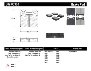 Volkswagen Sedan Brake Pads - Stoptech - Performance - `95-`04 Volkswagen Sedan Brake Pads - Stoptech - Performance - `95-`04