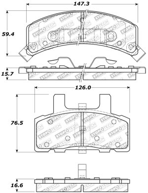 GMC Safari Brake Pads - Front - Stoptech - Sport - `90-`02