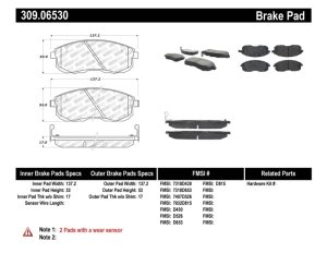 Nissan Altra EV Brake Pads - Front - Stoptech - ST Sport - `99-`01