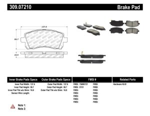 Subaru Legacy Brake Pads - Front - Stoptech - Sport - `97-`02 Subaru Legacy Brake Pads - Front - Stoptech - Sport - `97-`02