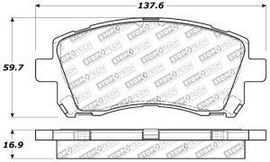 Subaru Legacy Brake Pads - Front - Stoptech - Sport - `97-`02