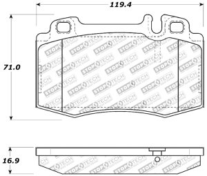 Mercedes-Benz ML430 Brake Pads - Front - Stoptech - Sport - `00-`01 Mercedes-Benz ML430 Brake Pads - Front - Stoptech - Sport - `00-`01