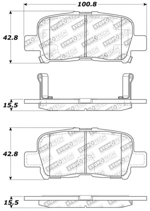 Acura MDX Brake Pads - Stoptech - Sport - `01-`06