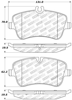 Mercedes-Benz C230 Brake Pads - Stoptech - Sport - `02-`05