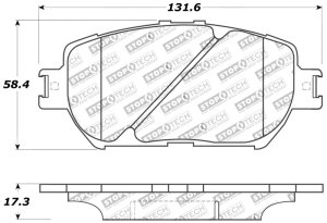 Lexus GS Brake Pads - Front - Stoptech - Sport - 2006 Lexus GS Brake Pads - Front - Stoptech - Sport - 2006