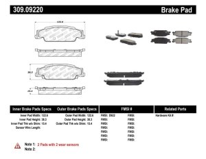 Pontiac Grand Prix Brake Pads - Stoptech - Sport - `05-`08