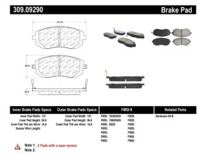 Subaru XV Crosstrek Brake Pads - Front - Stoptech - Sport - `13-`15
