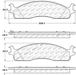 Dodge Ram 3500 Brake Pads - Front - Stoptech - Sport with Shims and Hardware - `03-`08