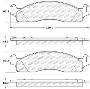 Dodge Ram 3500 Brake Pads - Front - Stoptech - Sport with Shims and Hardware - `03-`08 Dodge Ram 3500 Brake Pads - Front - Stoptech - Sport with Shims and Hardware - `03-`08