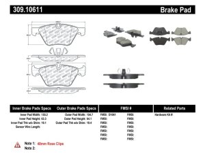 BMW 1 Series Brake Pads - Stoptech - Performance - `05-`17