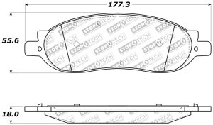 Ford F-250 Brake Pads - Rear - Stoptech - Sport with Shims and Hardware - `05-`08