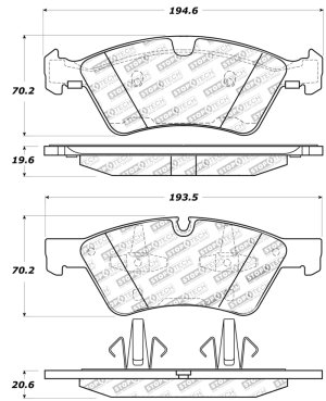 Mercedes-Benz ML450 Brake Pads - Stoptech - Sport - `10-`11 Mercedes-Benz ML450 Brake Pads - Stoptech - Sport - `10-`11