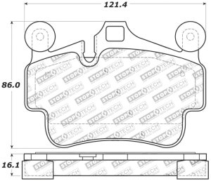 Porsche 718 Cayman Brake Pads - Front - Stoptech - Sport - `17-`20 Porsche 718 Cayman Brake Pads - Front - Stoptech - Sport - `17-`20
