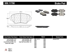 Mazda MX-5 Miata Brake Pads - Front - Stoptech - Sport - `06-`15 Mazda MX-5 Miata Brake Pads - Front - Stoptech - Sport - `06-`15
