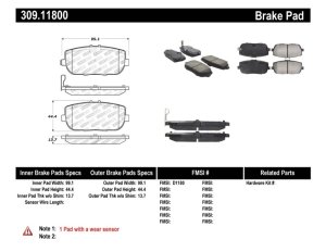 Mazda MX-5 Brake Pads - Rear - Stoptech - Sport - `06-`18 Mazda MX-5 Brake Pads - Rear - Stoptech - Sport - `06-`18