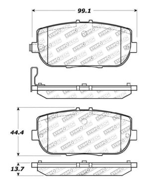 Mazda MX-5 Miata Brake Pads - Rear - Stoptech - Sport - `06-`18