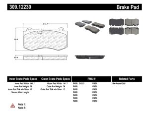 Mercedes-Benz S600 Brake Pads - Stoptech - Sport Brake Pads - `07-`13 Mercedes-Benz S600 Brake Pads - Stoptech - Sport Brake Pads - `07-`13