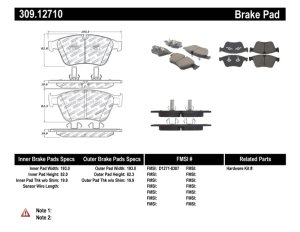 Mercedes-Benz ML63 AMG Brake Pads - Stoptech - Sport - `07-`11 Mercedes-Benz ML63 AMG Brake Pads - Stoptech - Sport - `07-`11